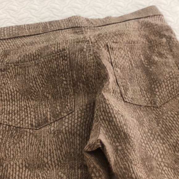 Snakeskin pattern tan and brown jeggings - new - Picture 5 of 6